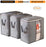 Mishbeeka Pack 3 Home Storage Foldable Bag New Waterproof