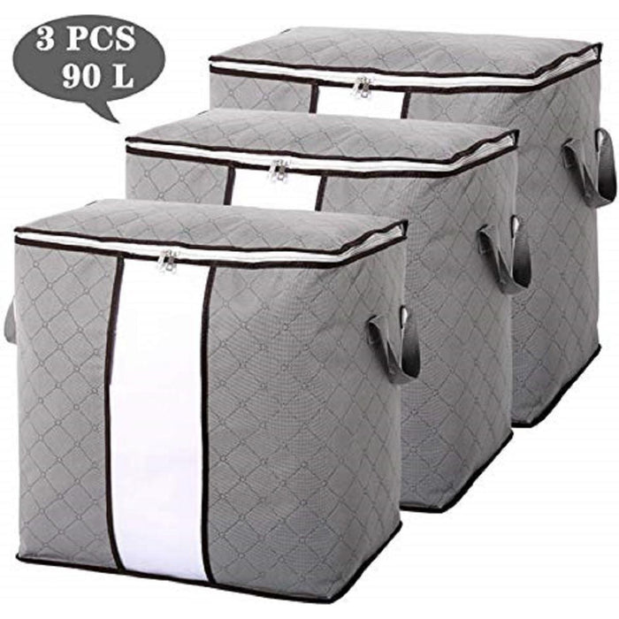 Mishbeeka Pack 3 Home Storage Foldable Bag New Waterproof